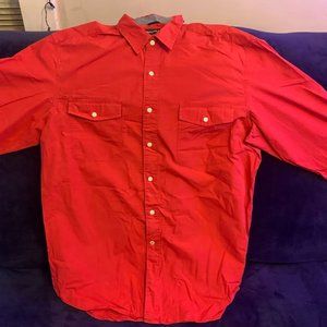 Nautica - Red Long Sleeve Button Down Shirt XL Size